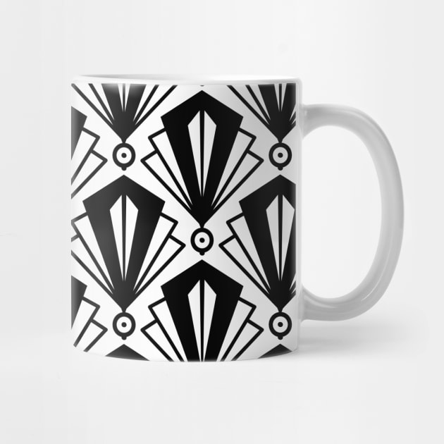 Art déco style graphic geometric pattern by From Mars